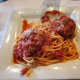 spaghetti and meatballs