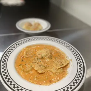 Lobster raviolis