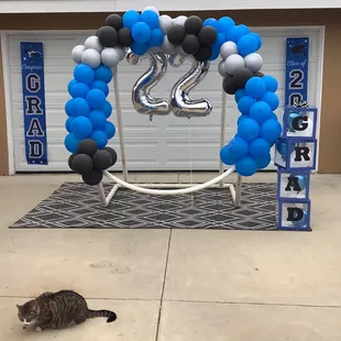 Ballon garland to celebrate my son's graduation. Class of 2022!