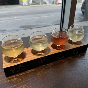 "first timer" cider flight