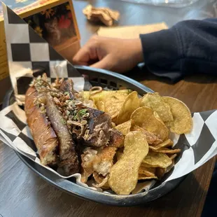 chicken sausage sandwich with apple jam