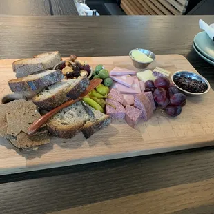 The gorgeous charcuterie board