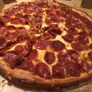 This is a large traditional with light sauce and it was absolutely delicious!