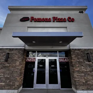 the front of the building