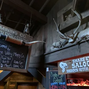 An old miner themed restaurant