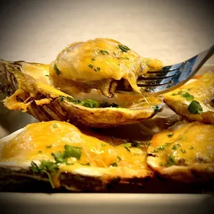 Huge Charred Oysters