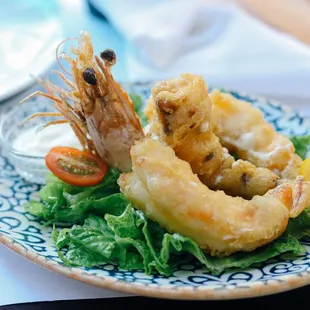 Prawns tempura wasaby mayo
