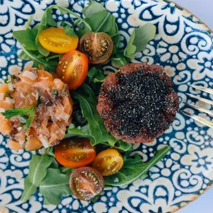 Bis tartar: Tuna and Salmon