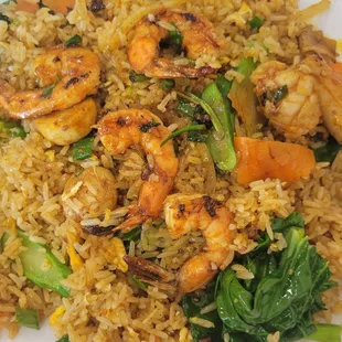 Seafood combo fried rice