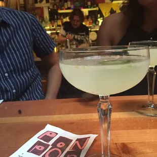 Cocktail with gin and jalapeño