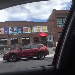 outside