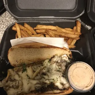 Philly cheese steak. Sooo goood!!!