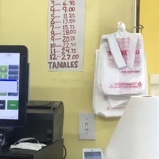 Tamale prices as of 6/7/24