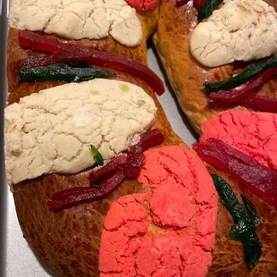 a close up of a pastry