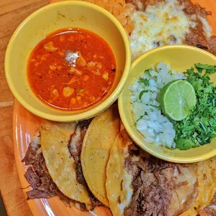 Birria tacos.