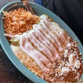 Enchiladas Suizas Plate