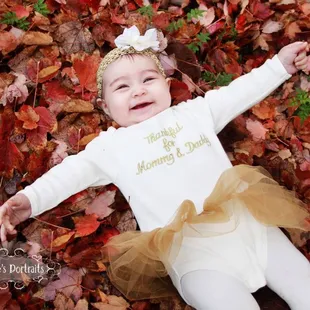 Fall baby portrait