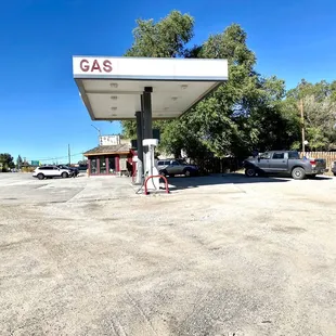 Gravel Gas Station lot