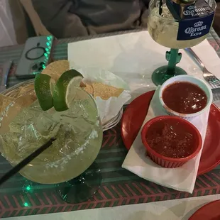 Margaritas and chips