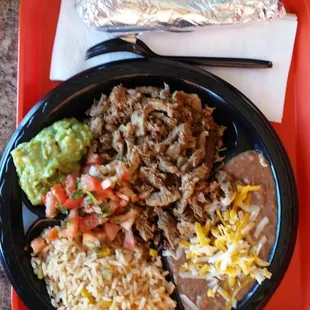 Carne asada plate