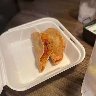 a close up of a plate of food