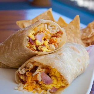 Breakfast deluxe burrito