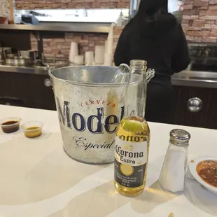 2 Dollars happy hour beers.