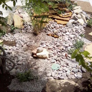 pondless waterfall installed at Arbors of Del Rey, Las Cruces, NM
