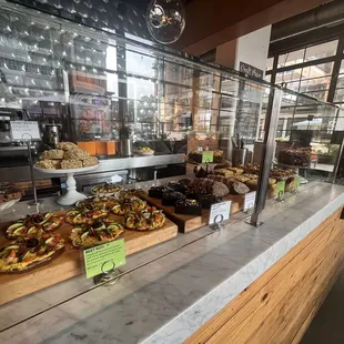 Baked goods at the counter