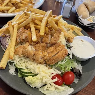 Crispy BBQ Chicken Salad