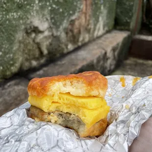 Sausage, Egg, and Cheese Biscuit Sandwich  (12/22/2022)