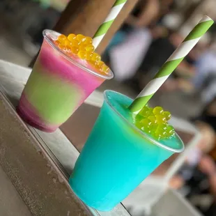 Rum Blossom and Mo'ara Margarita (left to right)