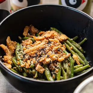 Miso and Tahini Green Beans