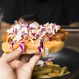 PONKO All Beef Hot Dog with Slaw and Fries