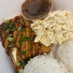 Tofu Katsu plate lunch