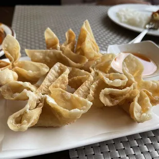 Crab cheese wontons light and crispy