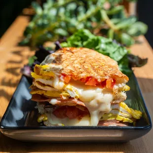 a sandwich on a plate