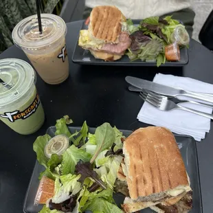 Steak and Cheese Panini and Breakfast Panini