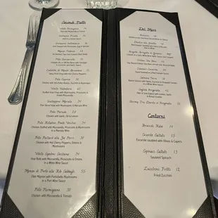 the menu