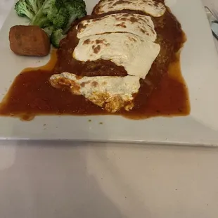 Great off the menu eggplant Parmigiana!