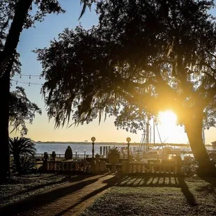 Sunset on the back patio
