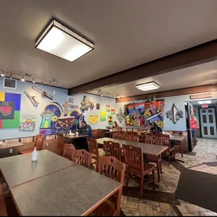 Inside seating area