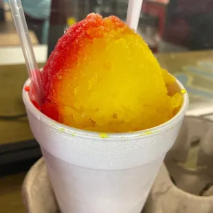 a close up of a cup of ice cream