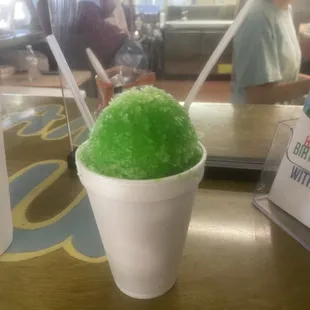 Lemon lime shaved ice