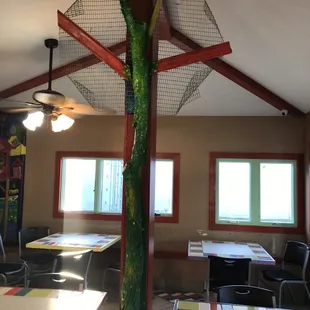 the interior of a restaurant