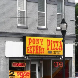 the front of the restaurant