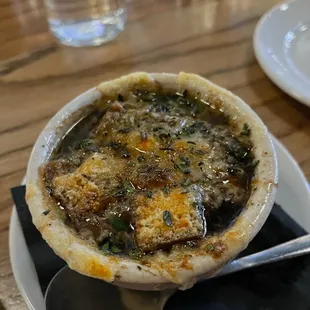 French onion soup was really good