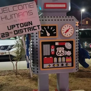 Robots on 66 outside of the Ponyboy and Tower