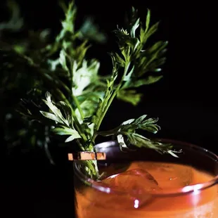 A drink known as the &apos;Sup Doc, a twist on a mule containing carrot juice from Wheeze the Juice.