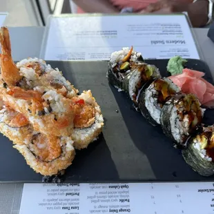 Firecracker and Unagi Maki rolls --06-23-2024 That Firecracker roll is EVERYTHING